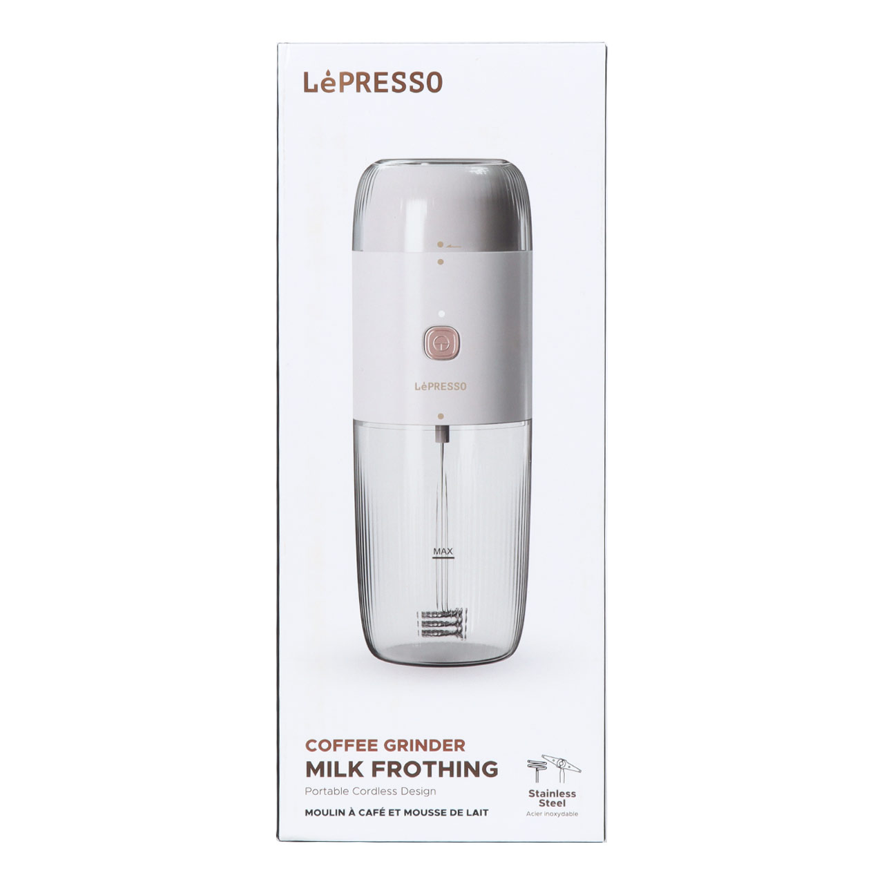 دستگاه دوکاره فوم ساز شیر و آسیاب قهوه LePRESSO مدل LPMFGRWH