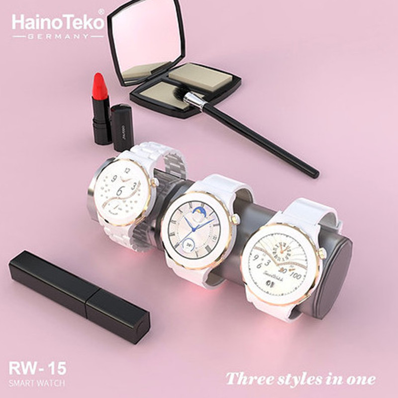 ساعت هوشمند هاینو تکو مدل RW-15 | دارای بند چرم، سرامیک، سیلیکونی