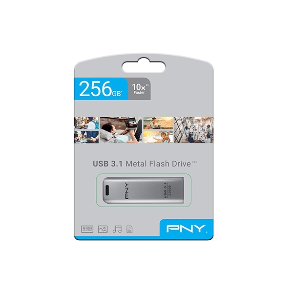فلش مموری پی ان وای مدل PNY Elite Steel USB 3.1 ظرفیت 256 گیگابایت