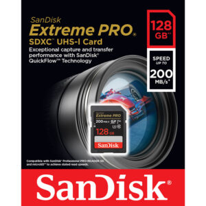 کارت حافظه SDXC سن دیسک مدل Extreme Pro V30 ظرفیت 128 گیگابایت
