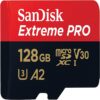 کارت حافظه microSDXC سن دیسک مدل Extreme PRO کلاس A2 استاندارد UHS-I U3 ظرفیت 128 گیگابایت