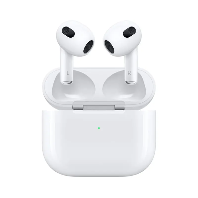 هدفون بی‌سیم اپل مدل AirPods 3 با قابلیت شارژ مگ سیف