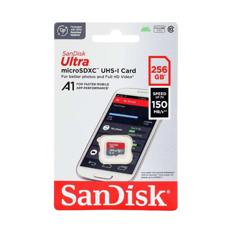 کارت حافظه سن دیسک مدل SanDisk Ultra A1  با ظرفیت 256 گیگابایت
