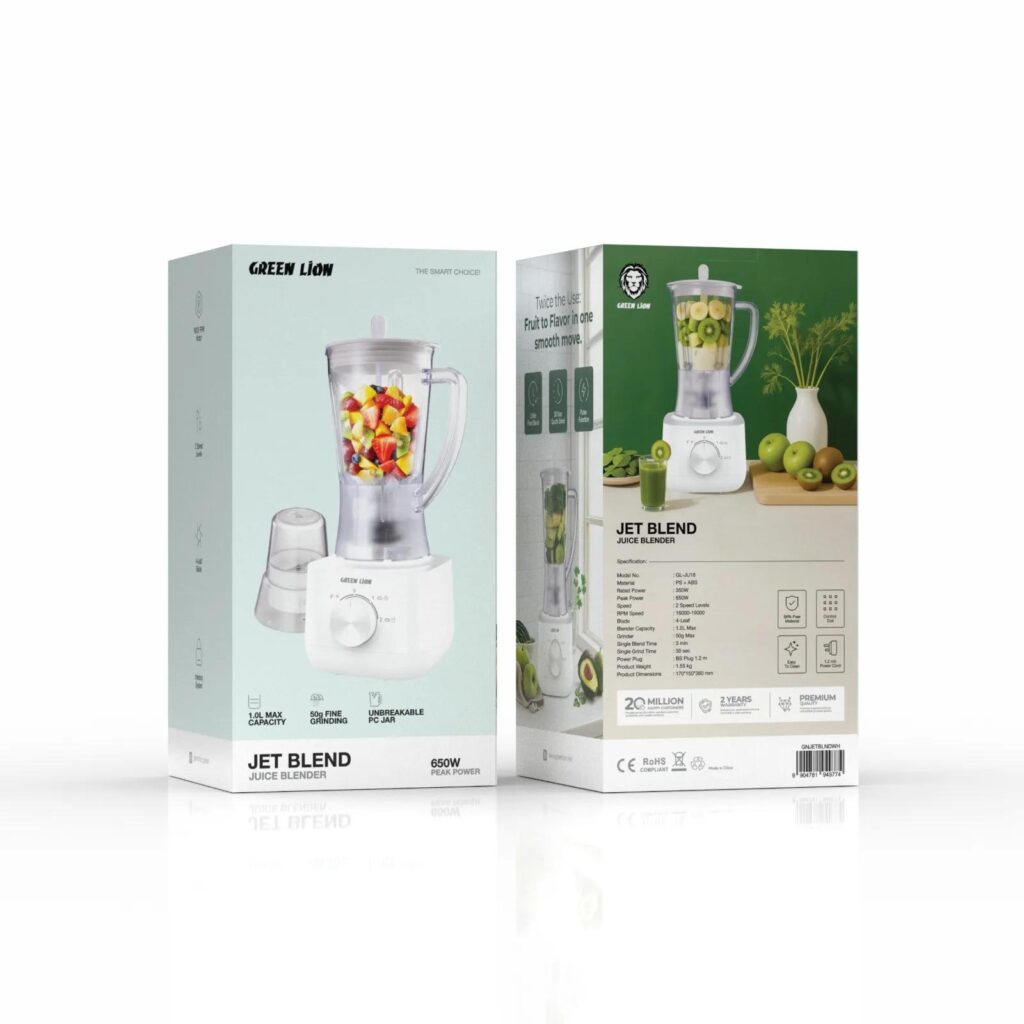 مخلوط کن و آسیاب گرین لاین مدل Jet Blend گنجایش 1 لیتر