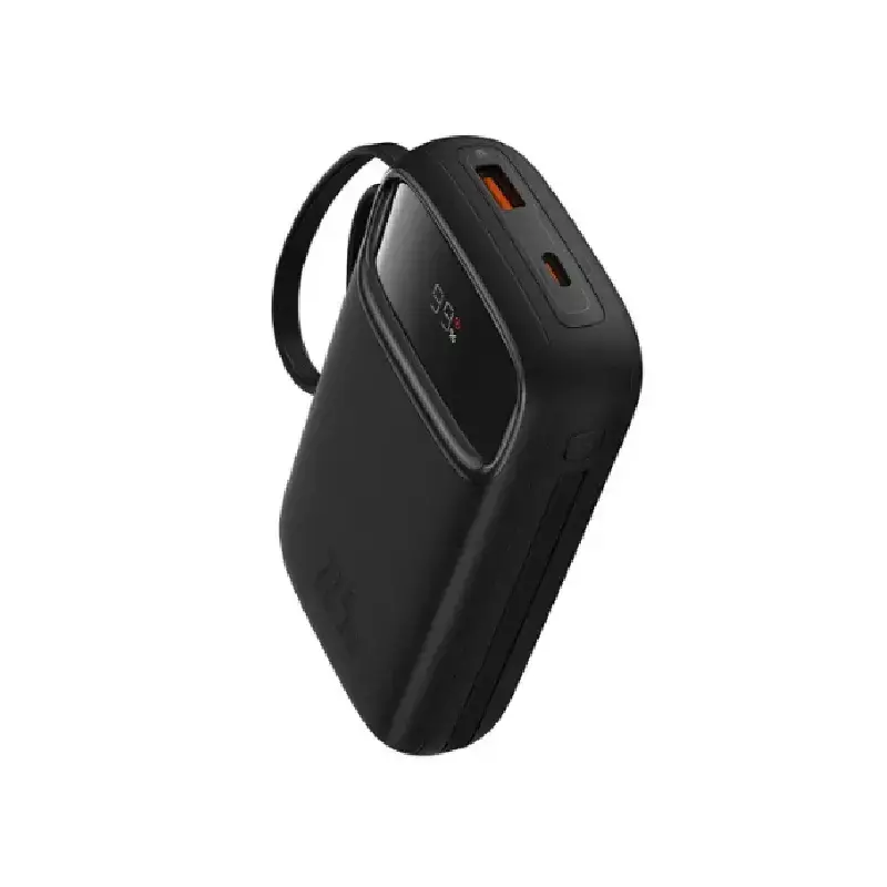 پاوربانک باسئوس مدل Qpow2 Dual Cable-22.5w با ظرفیت 10000 میلیآمپر ساعت
