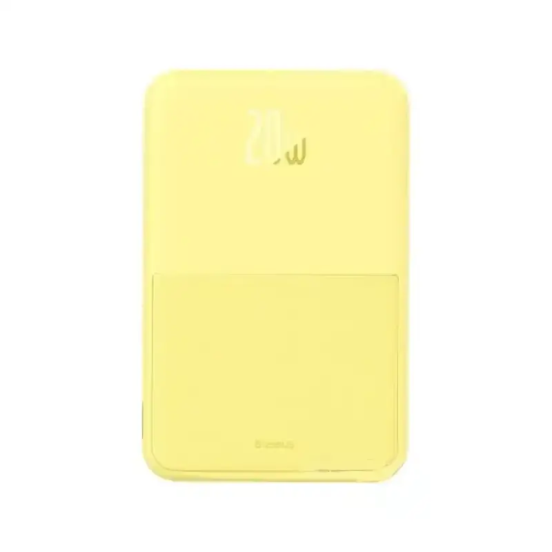 پاور بانک بی سیم مگنتی باسئوس مدل Magnetic Wireless 20w با ظرفیت 5000 میلی‌آمپر ساعت