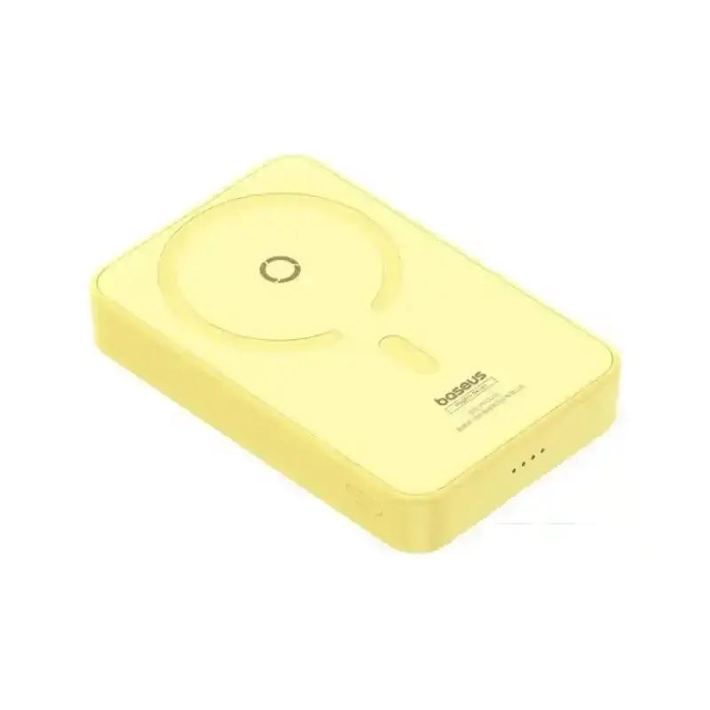 پاور بانک بی سیم مگنتی باسئوس مدل Magnetic Wireless 20w با ظرفیت 5000 میلی‌آمپر ساعت