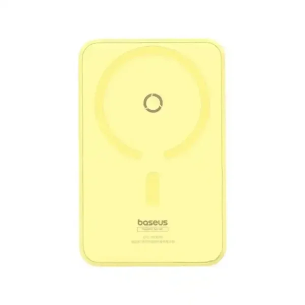پاور بانک بی سیم مگنتی باسئوس مدل Magnetic Wireless 20w با ظرفیت 5000 میلی‌آمپر ساعت