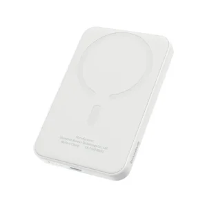 پاور بانک بی سیم مگنتی باسئوس مدل Magnetic Mini Wireless 20w با ظرفیت 5000 میلی‌آمپر ساعت