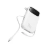 پاوربانک باسئوس مدل Qpow2 DualCable-30w با ظرفیت 10000 میلی‌آمپر ساعت