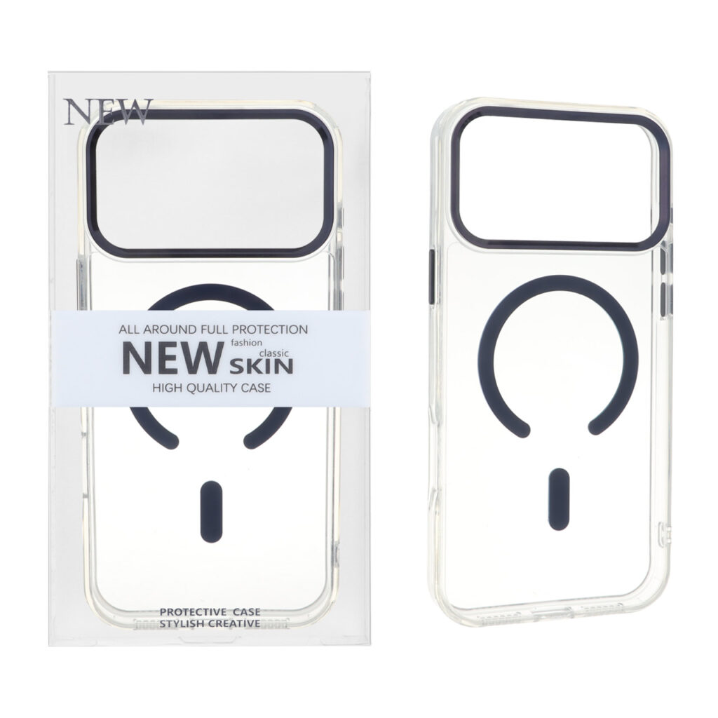 قاب اورجینال New Skin شفاف MagSafe پشت سخت لنز آلومینیومی Apple iPhone 17 Pro Max