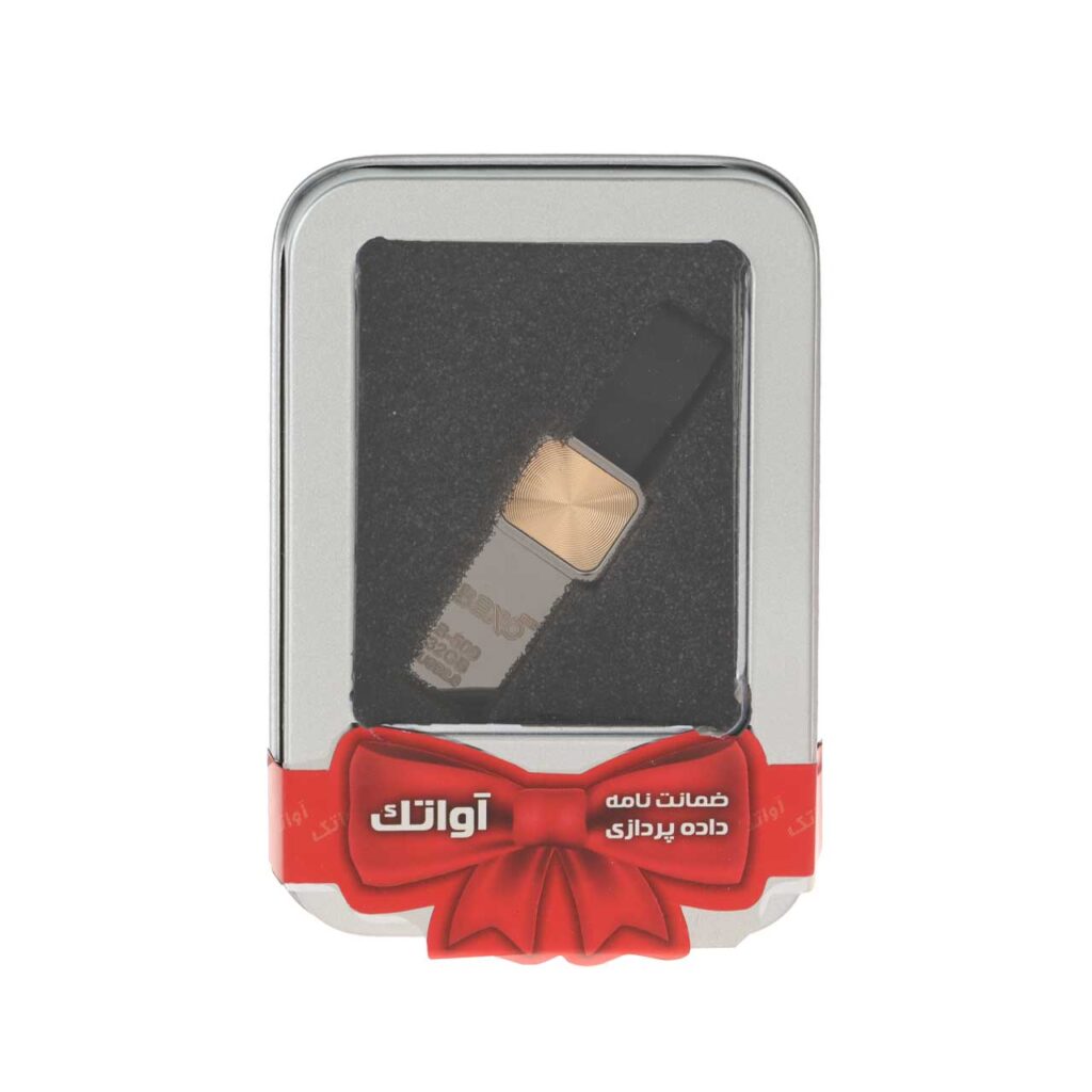 فلش مموری BEXO USB2.0 مدل B-509 ظرفیت 32GB - مشکی طلایی (گارانتی داده پردازی آواتک) پک هدیه