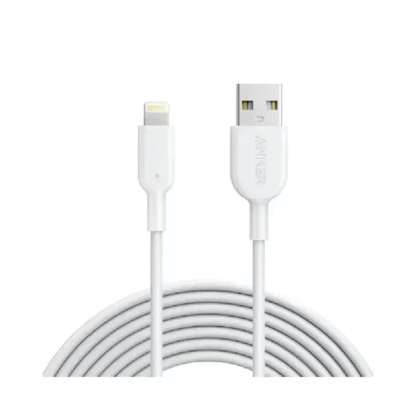 کابل شارژ انکر مدل PowerLine III USB-A To Lightening-A8812 با طول 90 سانتی‌متر