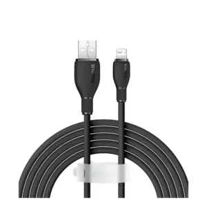 کابل شارژ USB to iP باسئوس مدل Pudding Series با طول 1.2 متر 2.4 آمپر