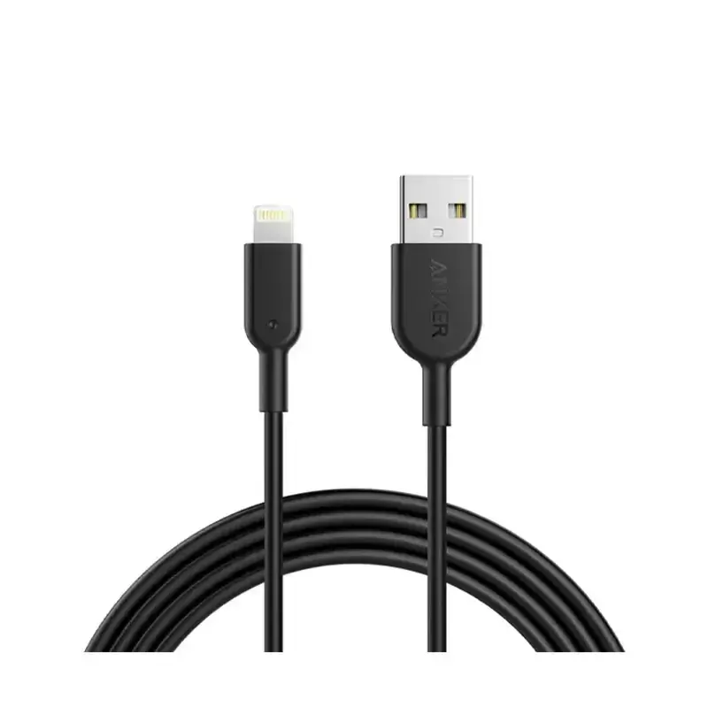 کابل شارژ انکر مدل PowerLine III USB-A To Lightening-A8812 با طول 90 سانتی‌متر