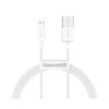 کابل شارژ USB to iP باسئوس مدل Superior Series CALYS-A با طول 1متر 2.4 آمپر