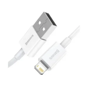 کابل شارژ USB to iP باسئوس مدل Superior Series CALYS-A با طول 1متر 2.4 آمپر