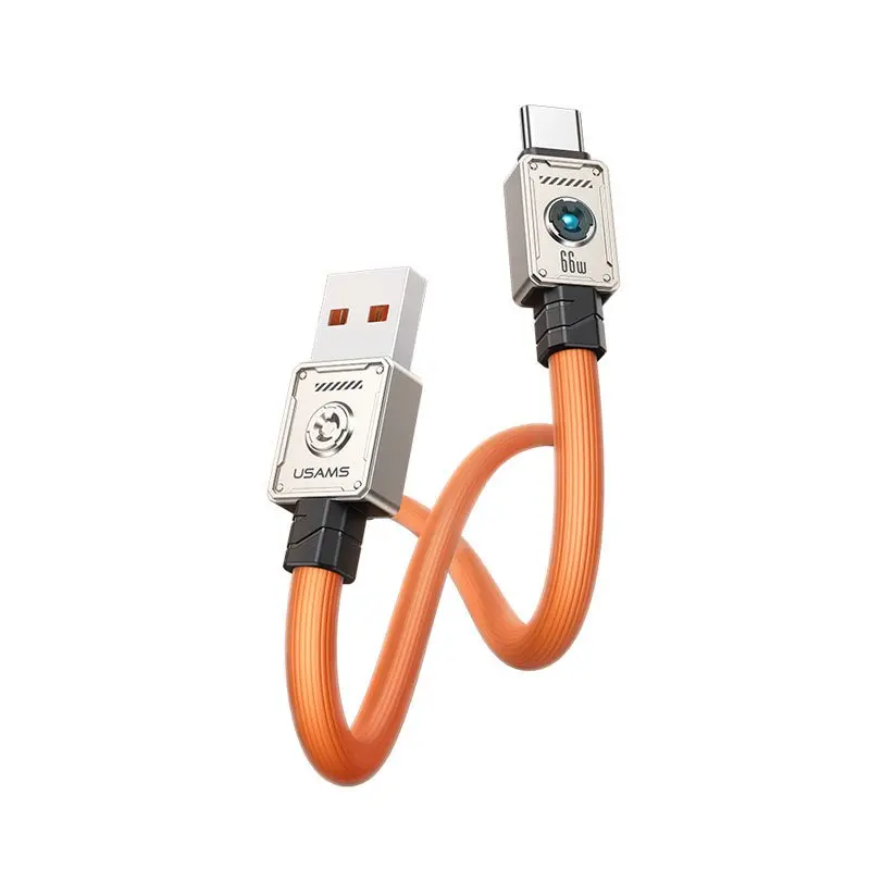 کابل شارژ USB-A to USB-C یوسمز مدل US-SJ686 با طول 1.2 متر توان 66 وات