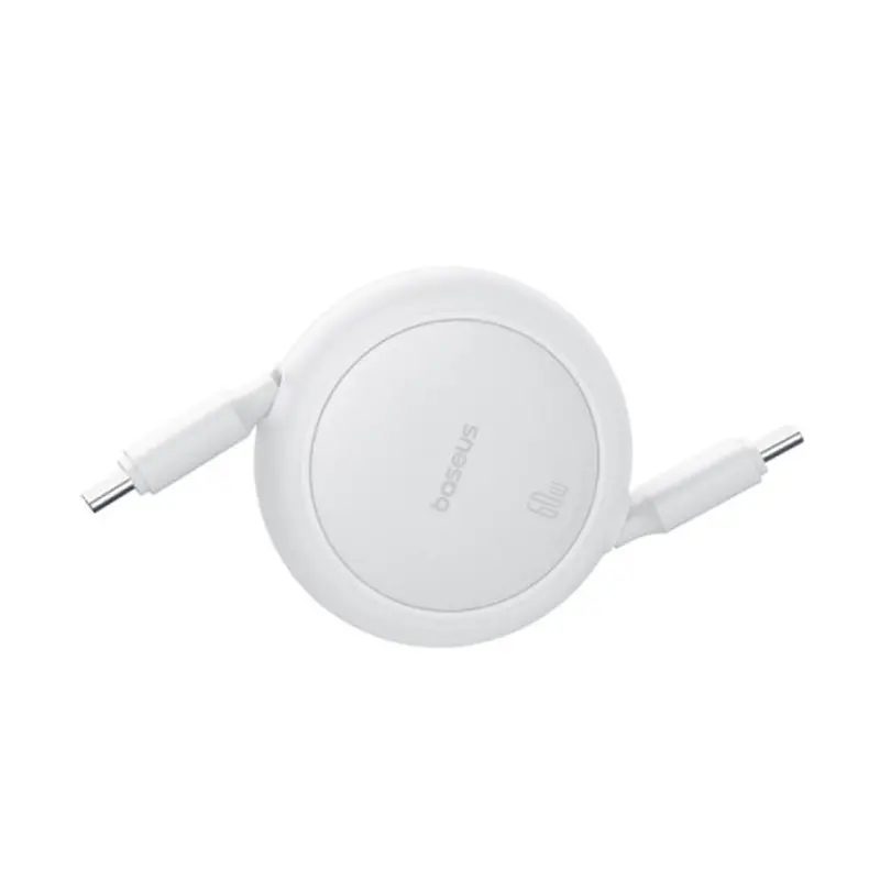 کابل فست شارژ جمع شونده Baseus Free2Pull Mini Type-C To Type-C 60W طول 100 سانتی‌متر
