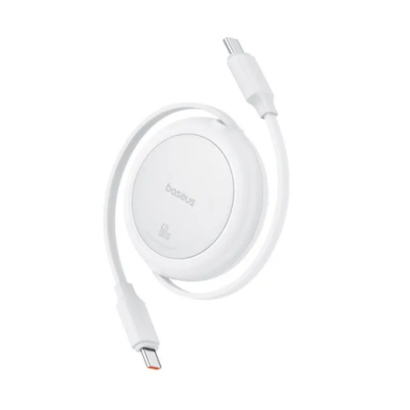 کابل فست شارژ جمع شونده Baseus Free2Pull Mini Type-C To Type-C 60W طول 100 سانتی‌متر