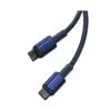 کابل شارژ Type-C to Type-C باسئوس مدل Tungsten Gold با طول 1 متر 100 وات