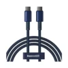 کابل شارژ Type-C to Type-C باسئوس مدل Tungsten Gold با طول 1 متر 100 وات