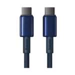 کابل شارژ Type-C to Type-C باسئوس مدل Tungsten Gold با طول 1 متر 100 وات