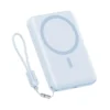 پاوربانک کیو سی وای مدل PBW10A Magnetic ظرفیت 10000 میلی آمپر ساعت با توان 22.5 وات