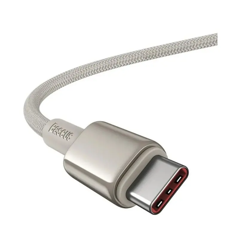 کابل شارژ Type-C to Type-C باسئوس مدل Tungsten Gold با طول 1 متر 100 وات