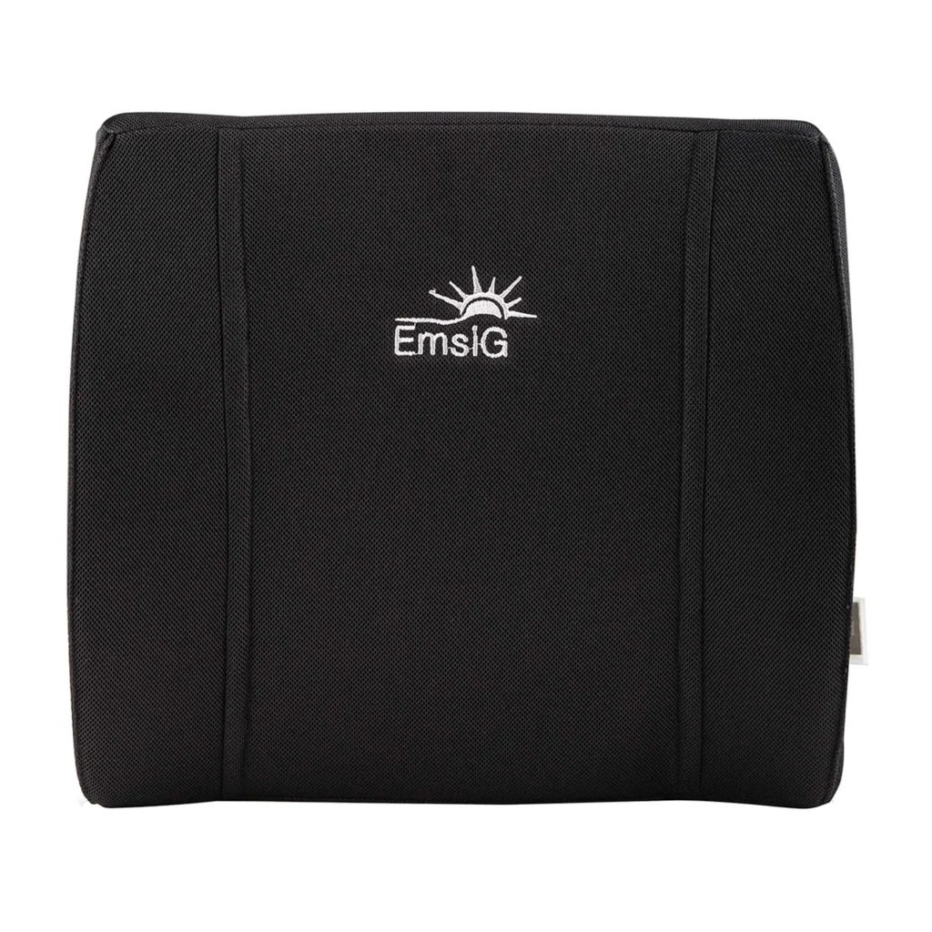بالش پشت کمر EmsiG مدل MF10 - مشکی (گارانتی 24 ماهه طلایی)