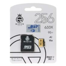 Queen tech microSDXC & adapter U3 Class 10 633X -95MB/s – 256GB